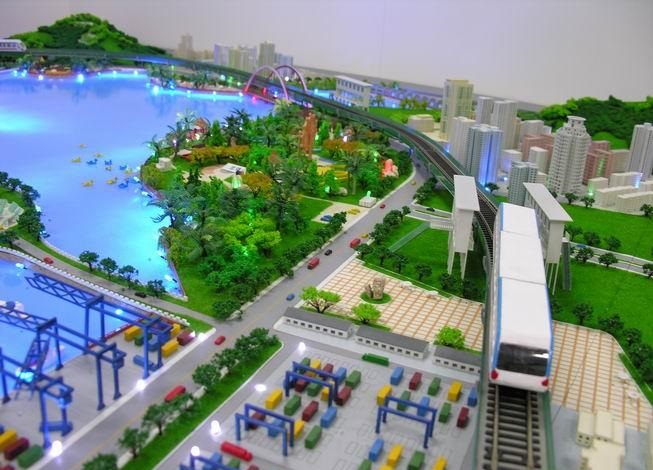 如皋市港口沙盘